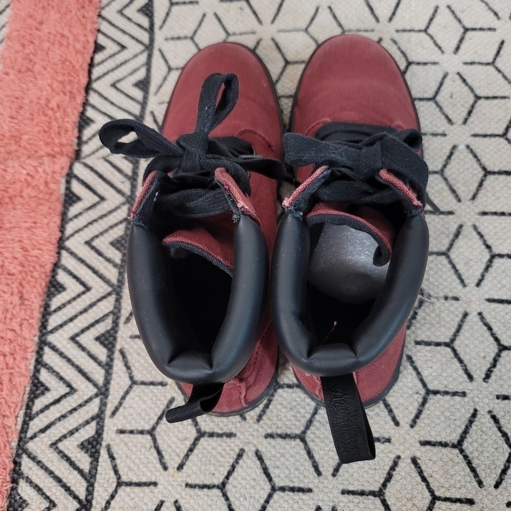 Dr. Martens Burgundy Combat Boots - Picture 10 of 15